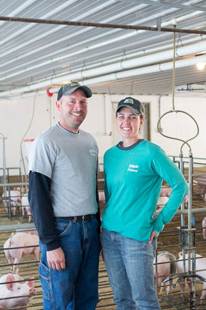 People In Pig Facility